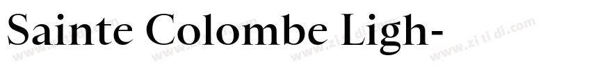 Sainte Colombe Ligh字体转换